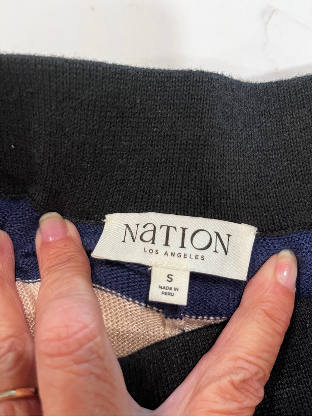 Nation JoJo Veranda Striped Knit Wide Leg pants Small - Picture 7 of 9
